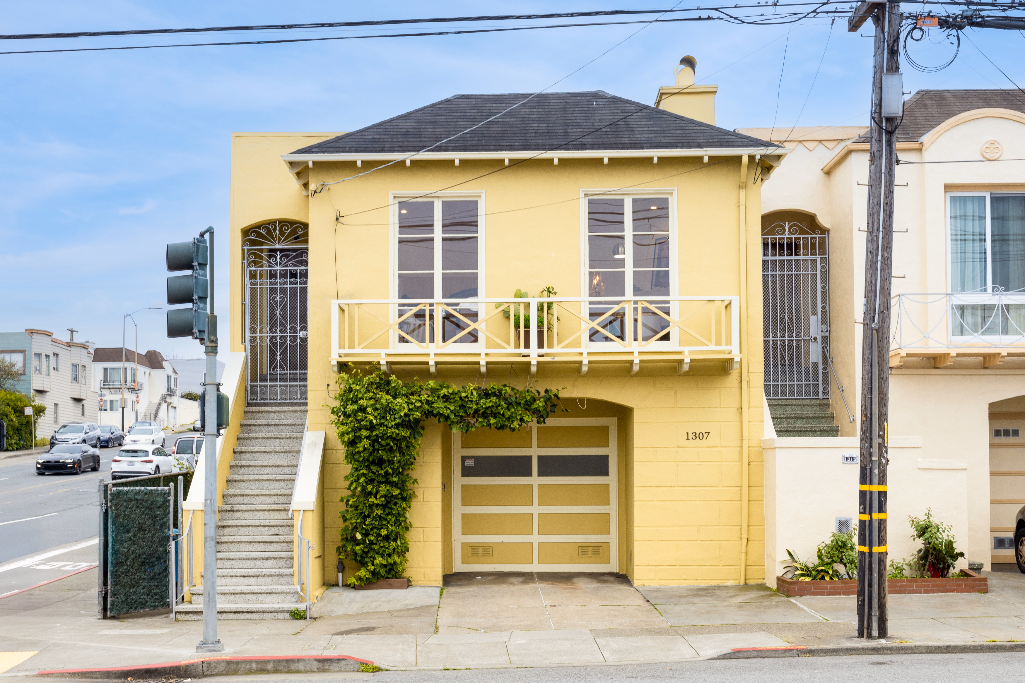 Yellow house exterior