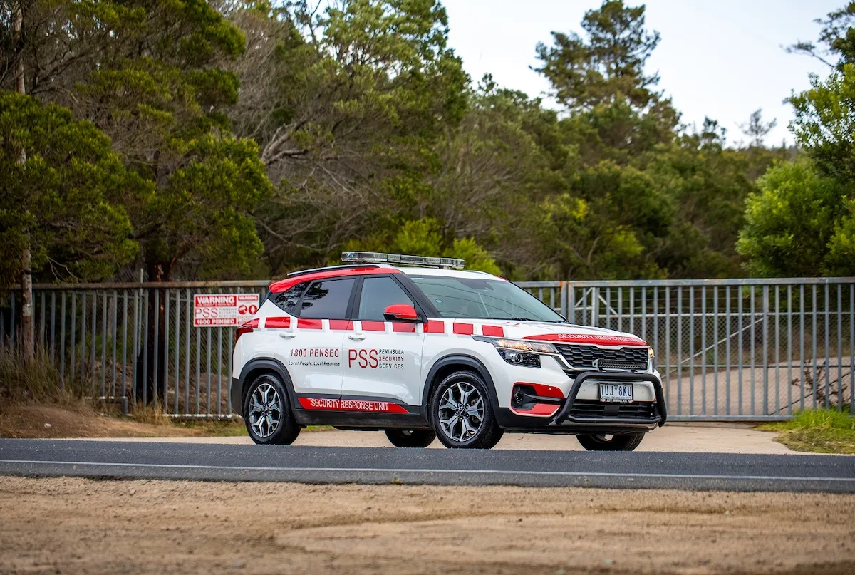 Peninsula Security services vehicle on patrol