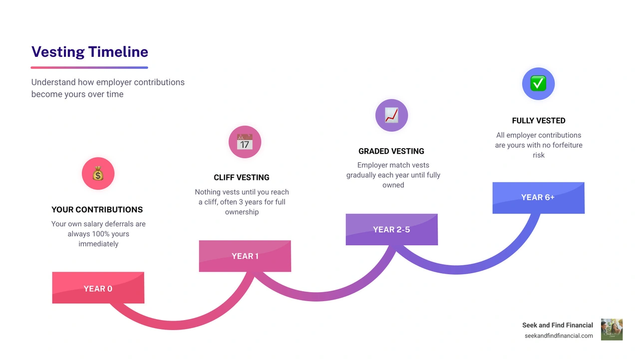 vesting timeline infographic infographic