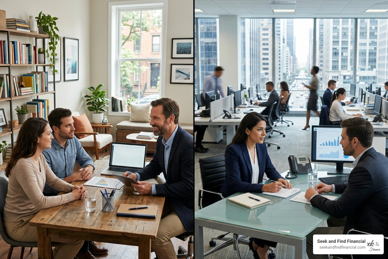 independent advisor vs big firm