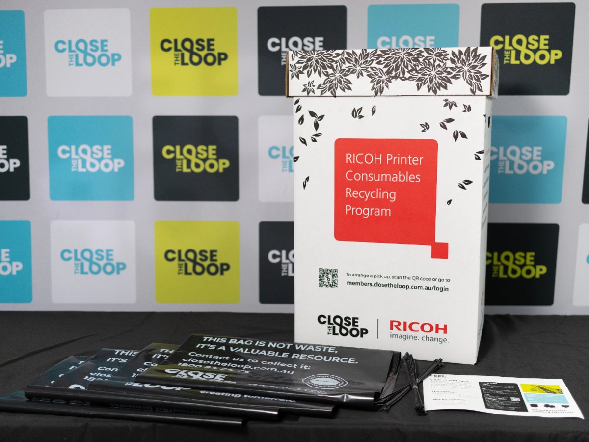 Ricoh Printer Consumables Recycling Program box