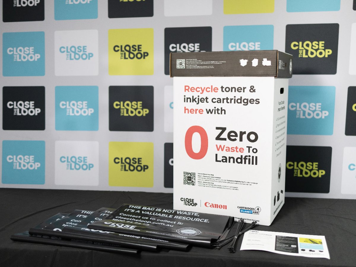 Canon Zero Waste To Landfill box
