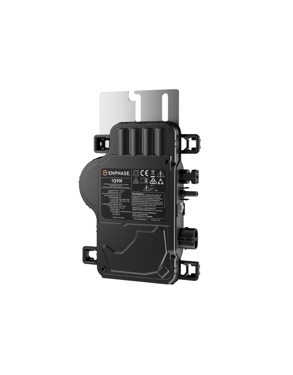 micro-onduleur Enphase IQ9N installé sous un panneau solaire en Ille-et-Vilaine