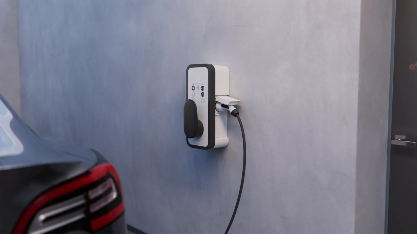 Gestionnaire d'énergie Hager flow XEM470 qui pilote la borne Witty Solar selon la production solaire et le compteur Linky
