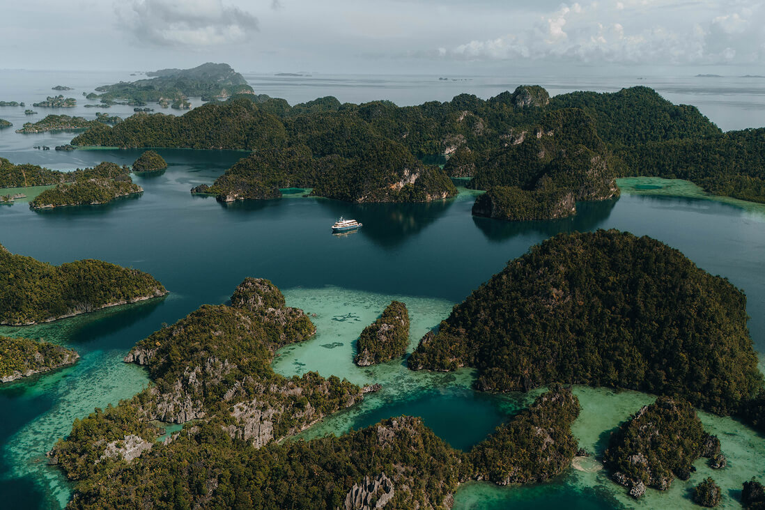 Iconic karst islands of Wayag