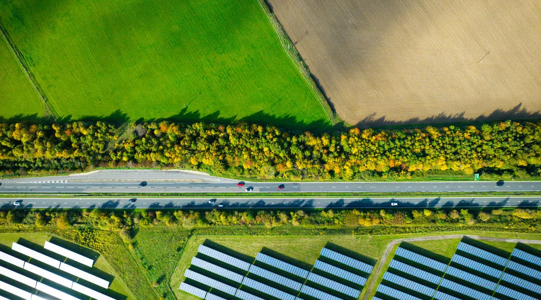 Laptop under the solar panels.
