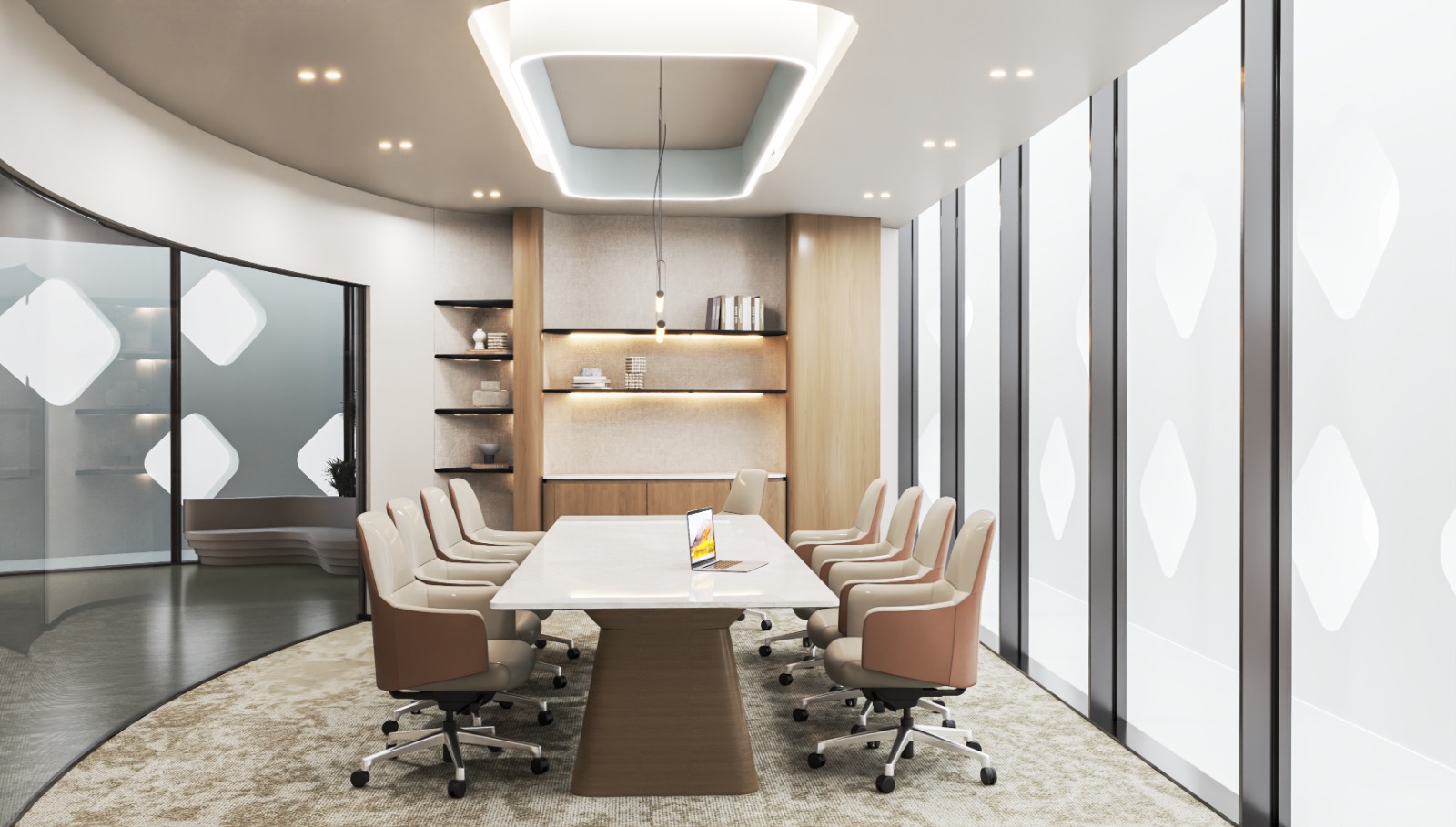 Corporate office boardroom fit-out, Business Bay, Dubai