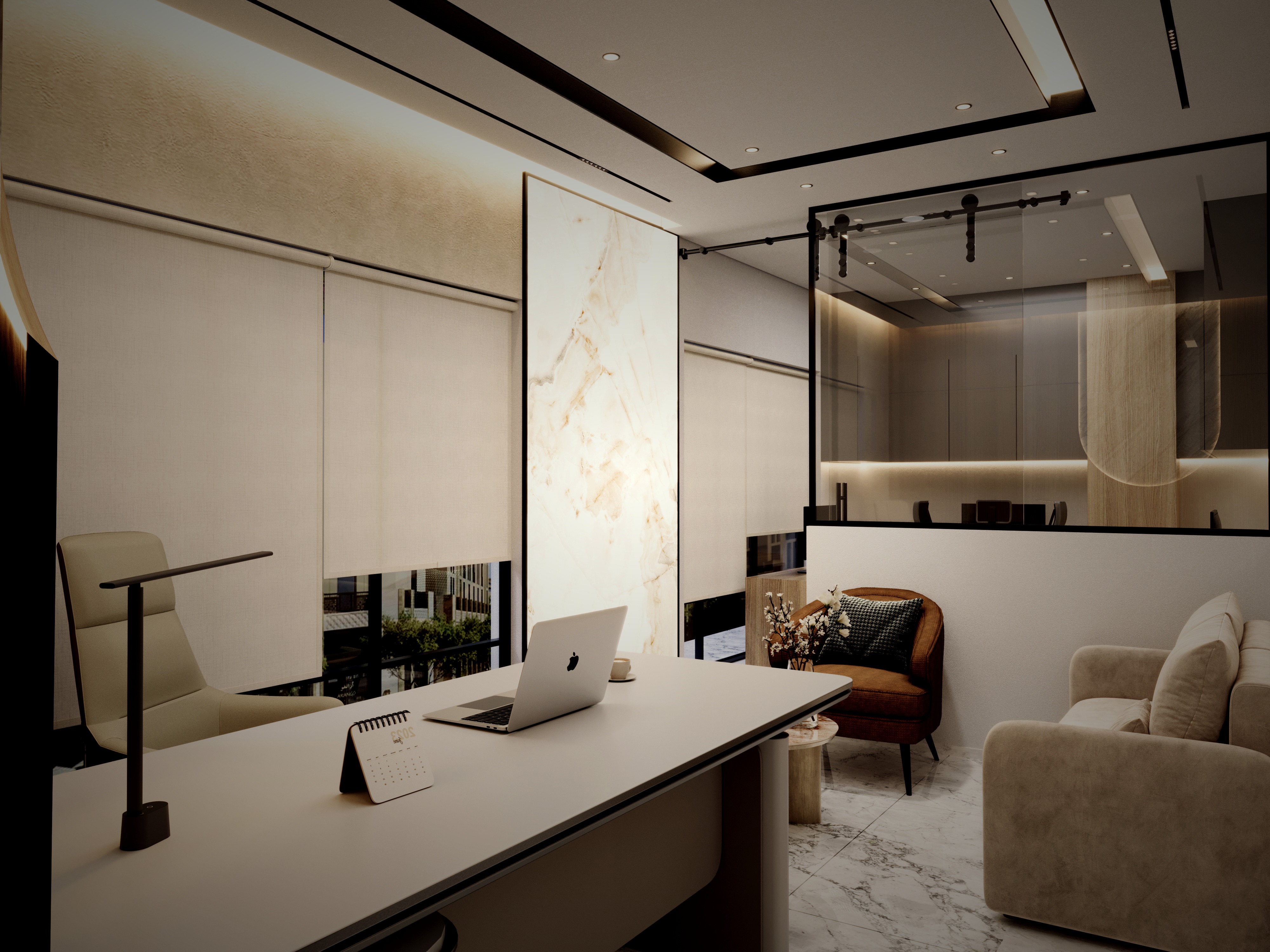 Executive cabin and lounge, Deira