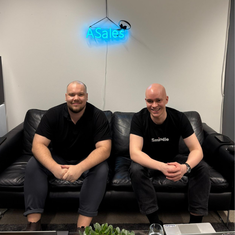 ASales CEO Alexander ja Smindle CCO Eemeli