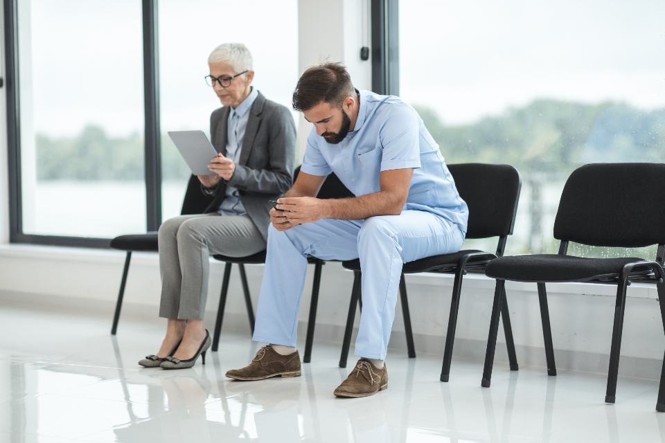 A daylit waiting area inside a modern healthcare facility — Healthcare Infrastructure