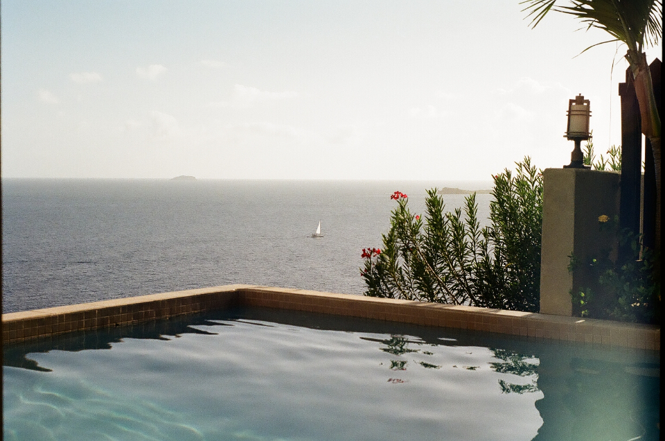 A retreat pool in a landscaped wellness setting — Longevity Tourism & Wellness