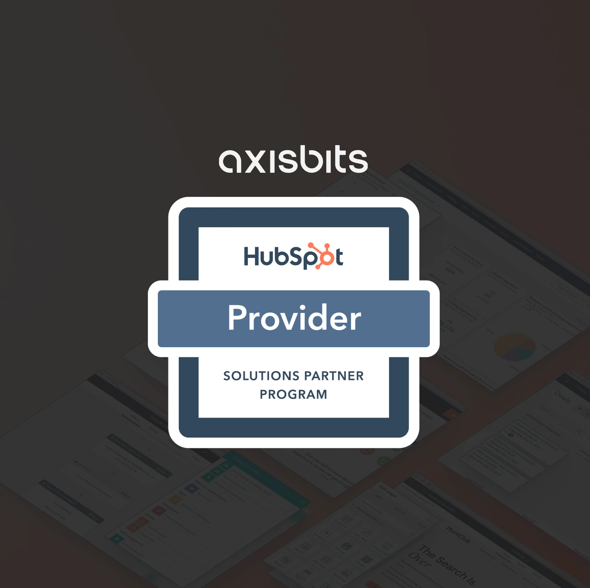 Axisbits als HubSpot Solutions Partner Provider – offizielles Badge