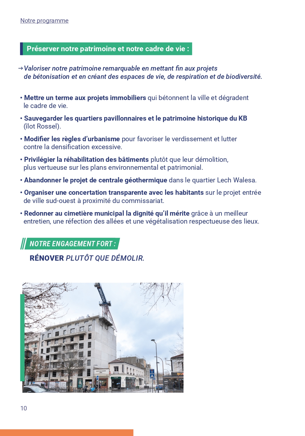Notre programme page 10