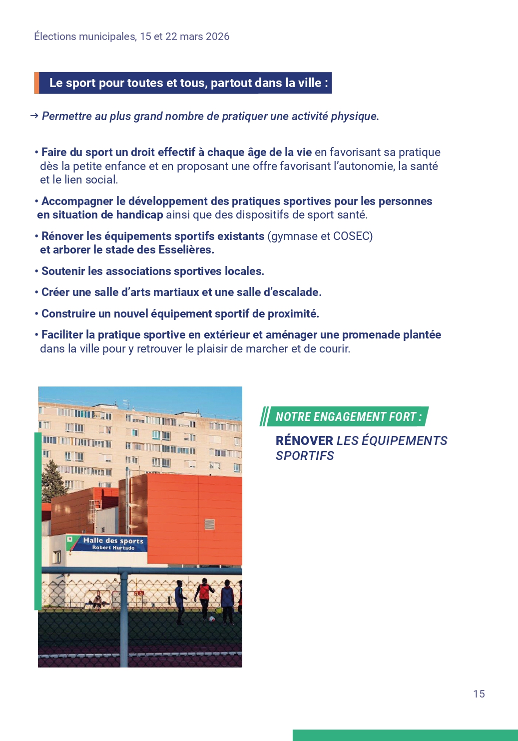 Notre programme page 15