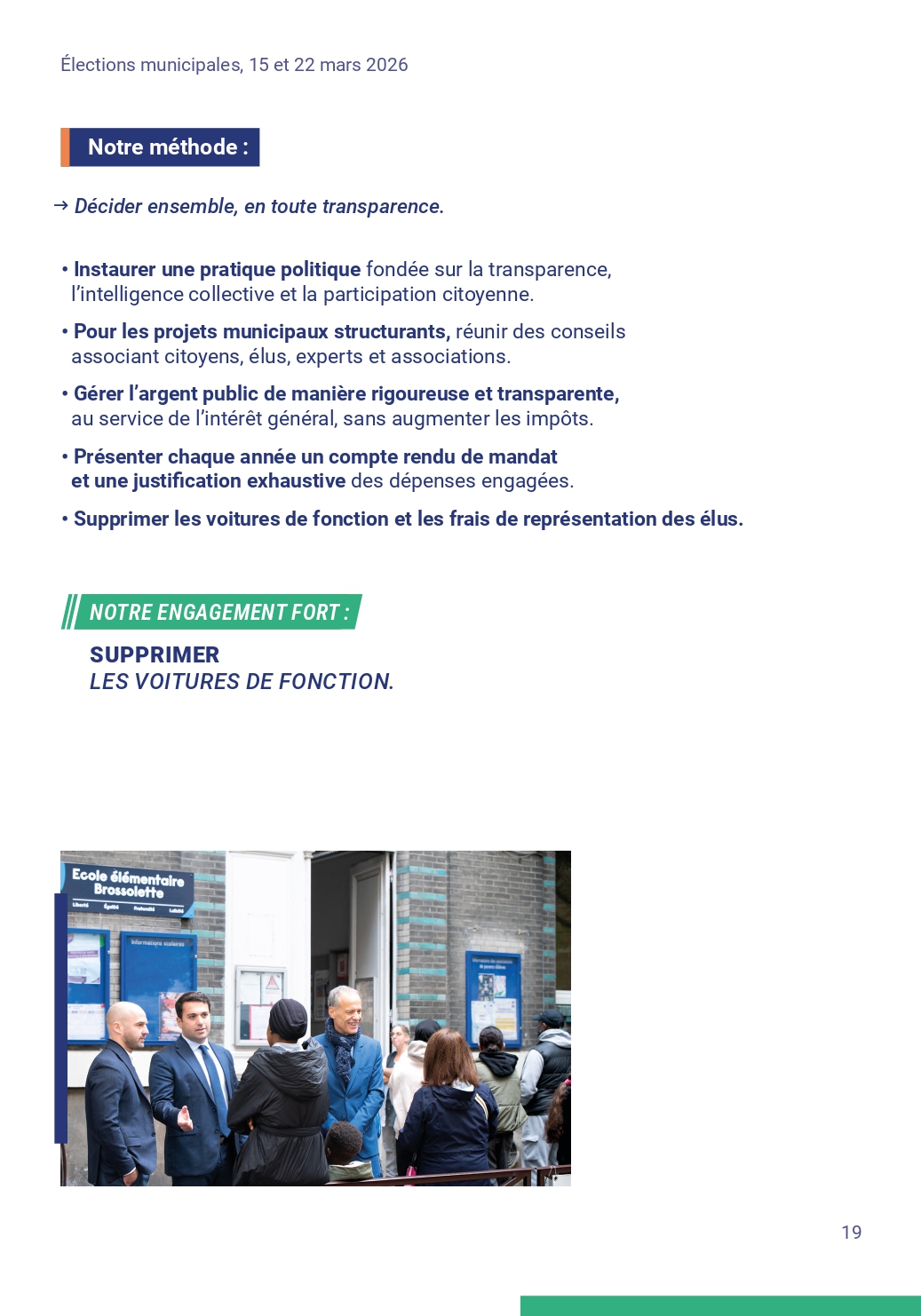 Notre programme page 19