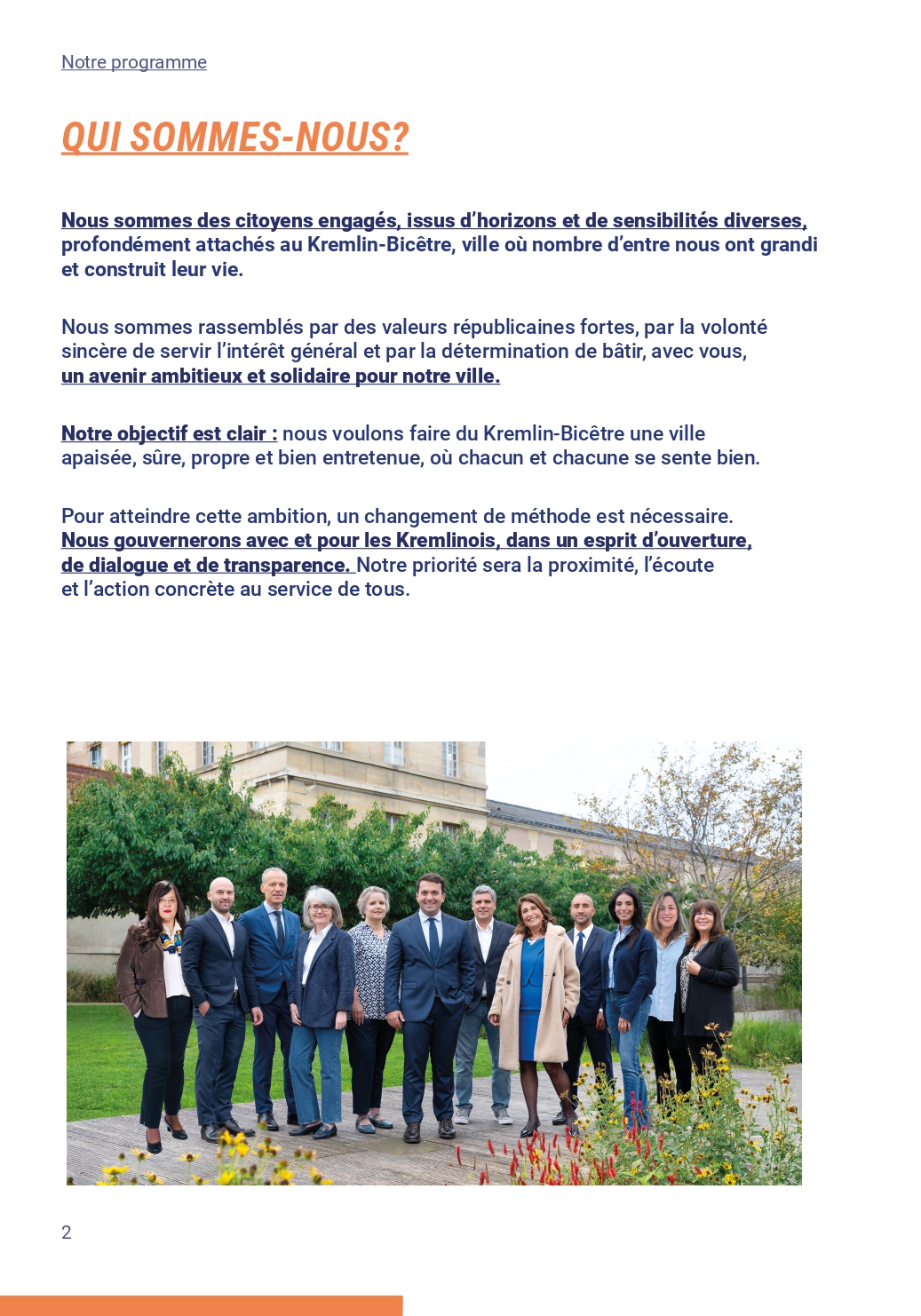 Notre programme page 2