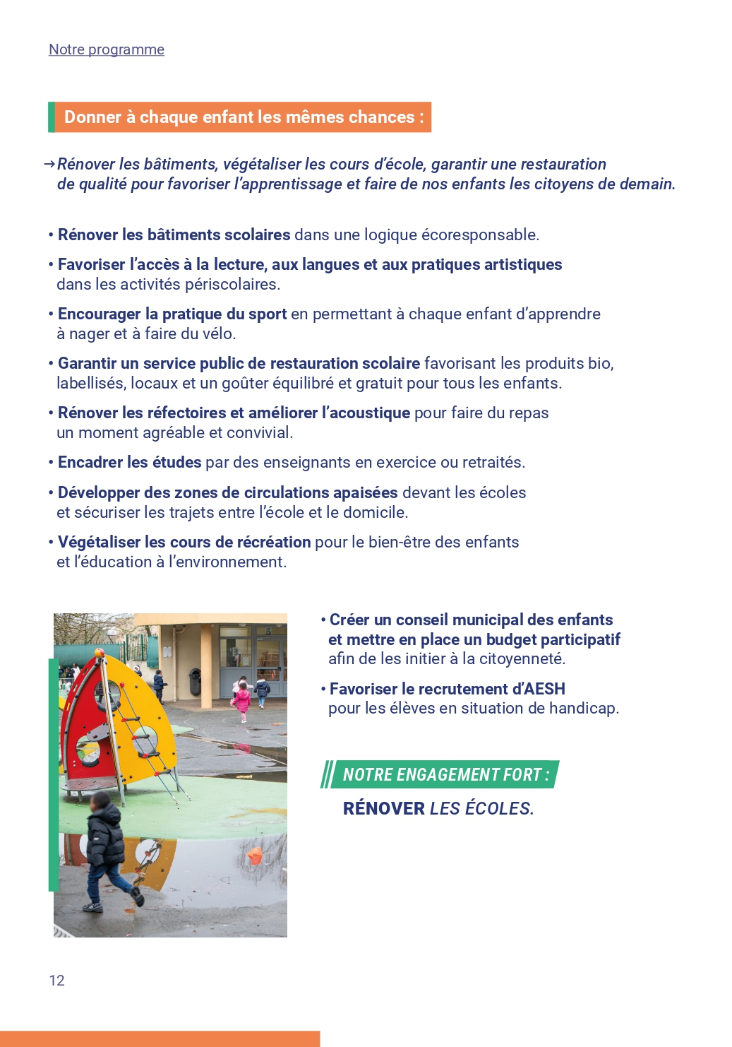 Notre programme page 12