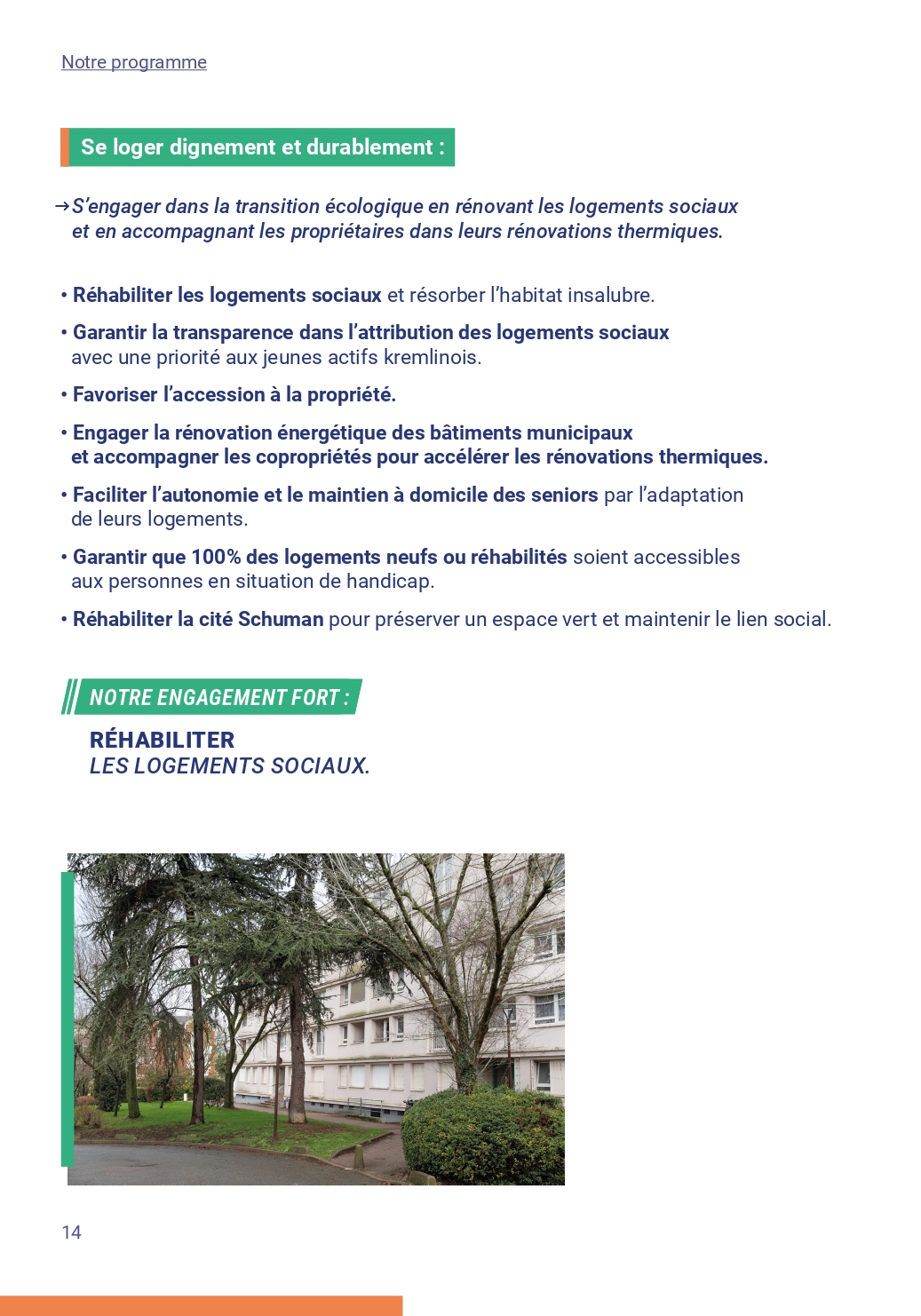 Notre programme page 14