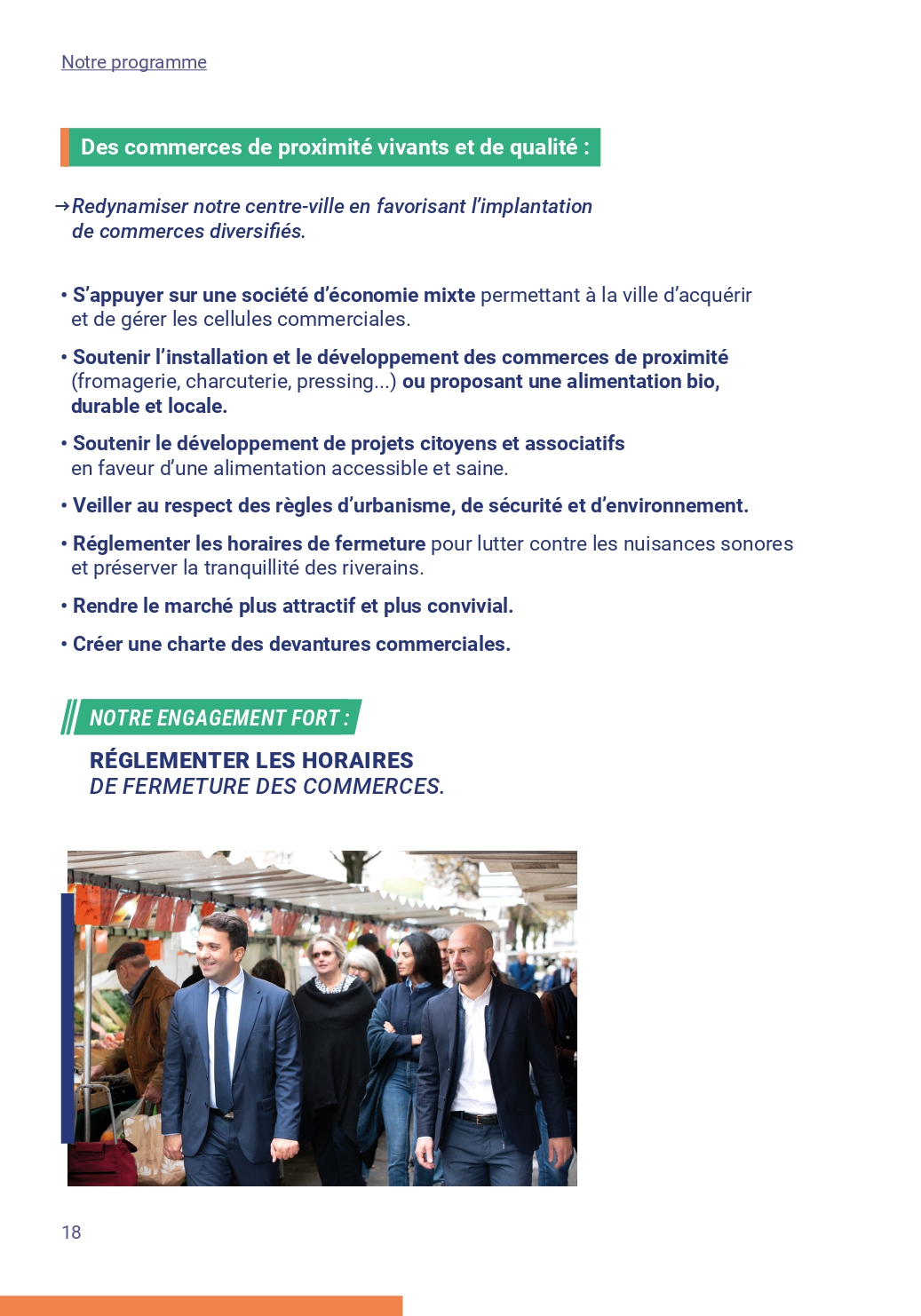 Notre programme page 18