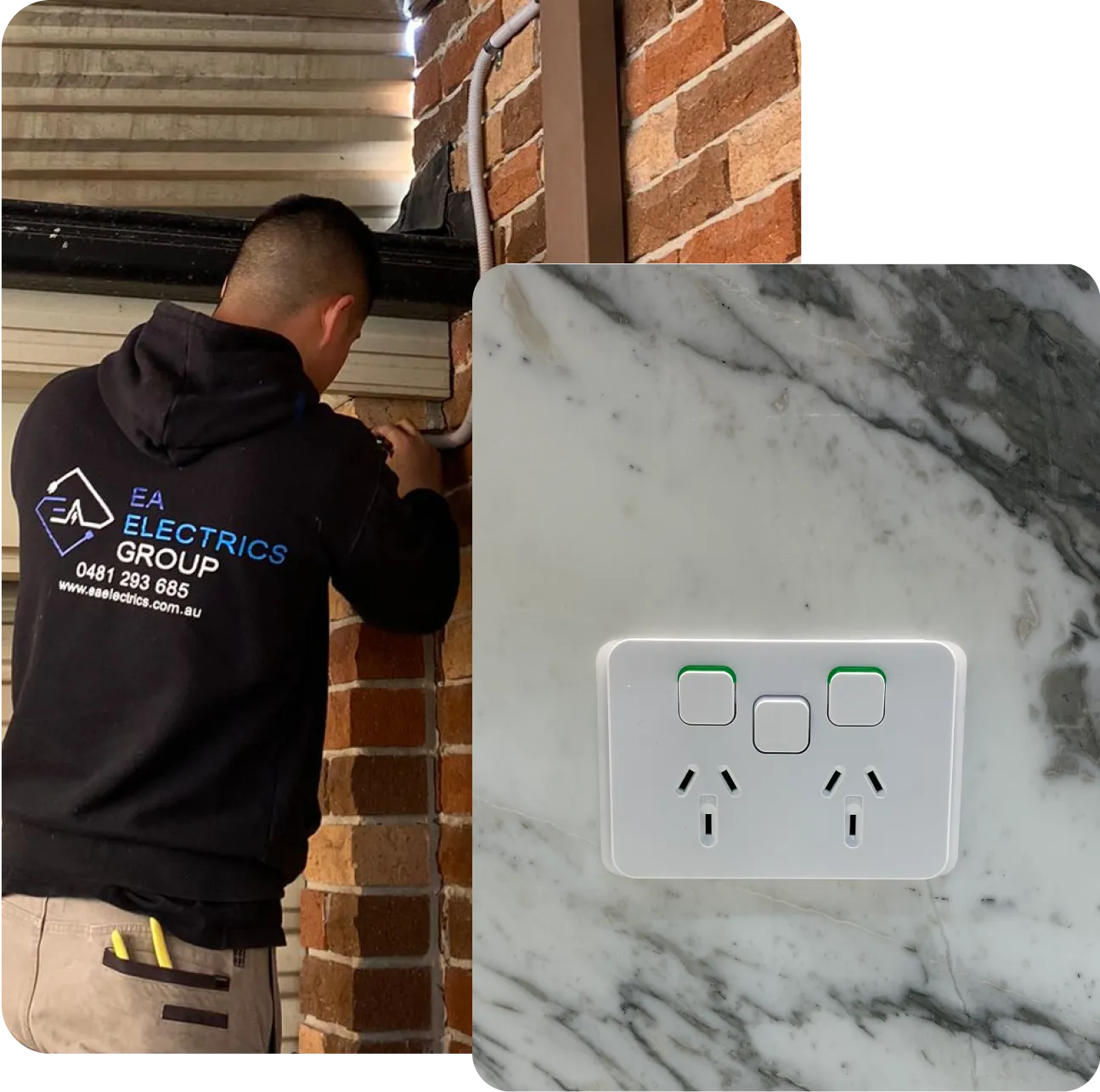 Patrick managing switches at EA Electrics