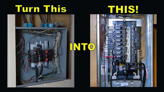 Electrical services such as wiring, lighting, and panel upgrades