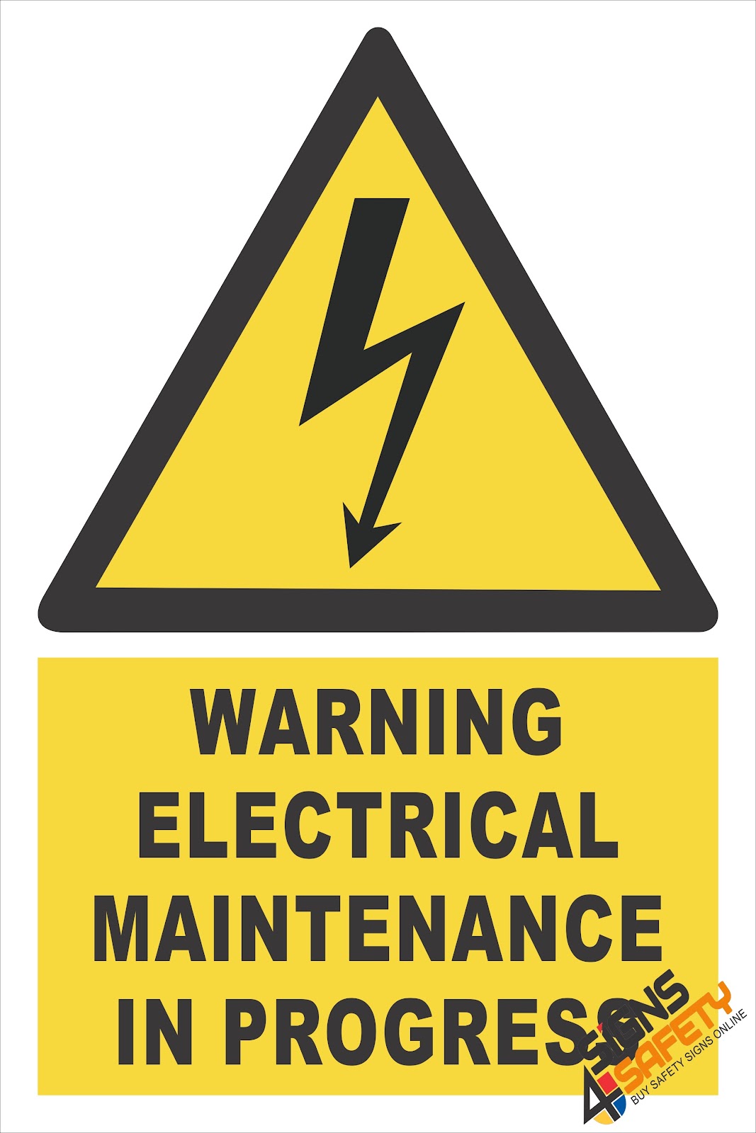 Electrical maintenance signs