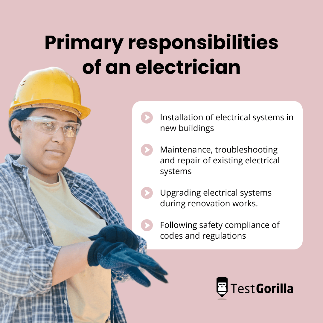 electrician responsibilities