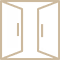 Sliding main doors