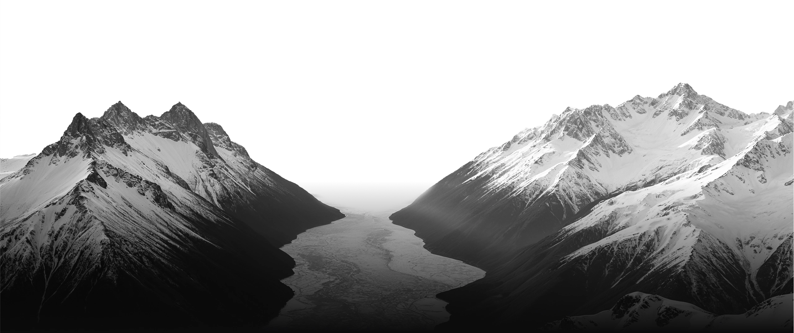 Grayscale Swiss Alps