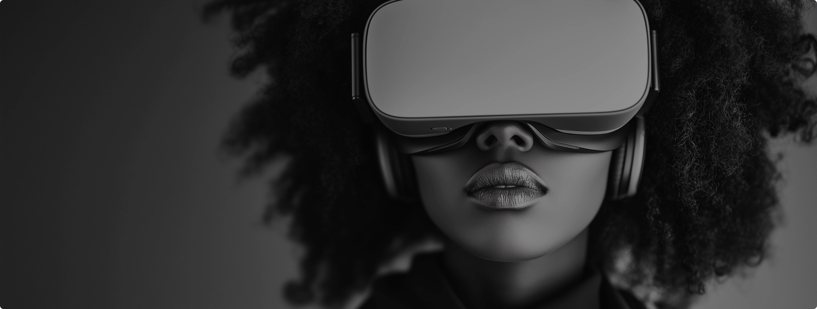 Woman with VR helmet 