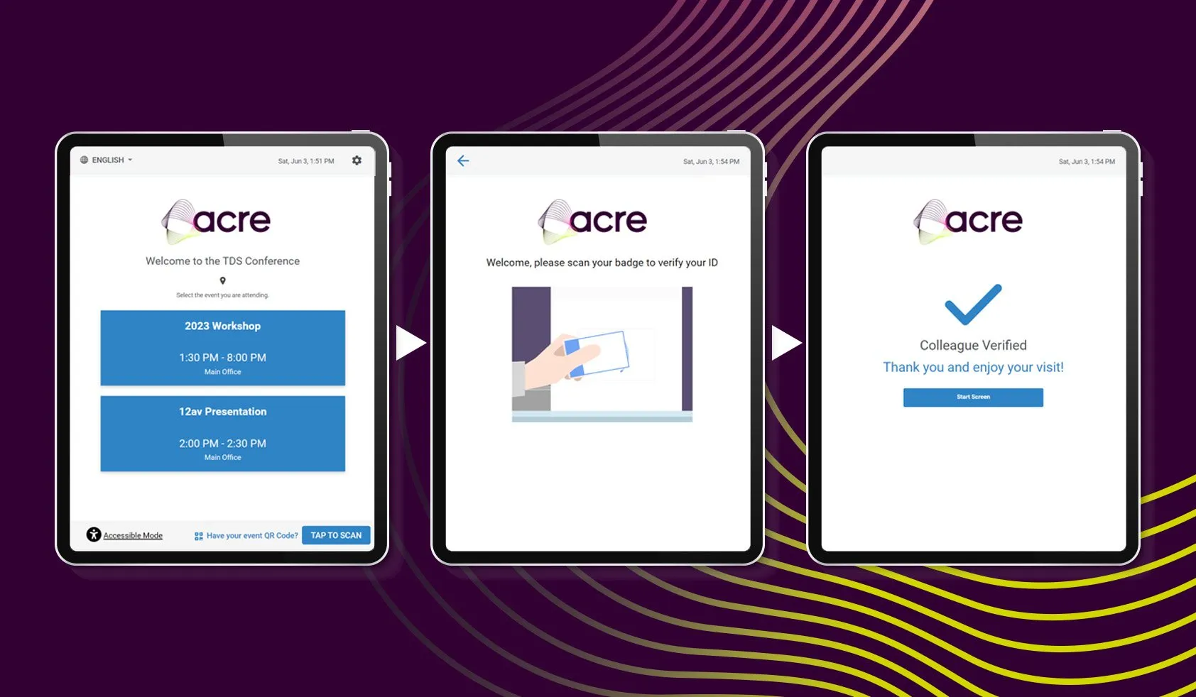 acre security visitor management updates - Employee Event