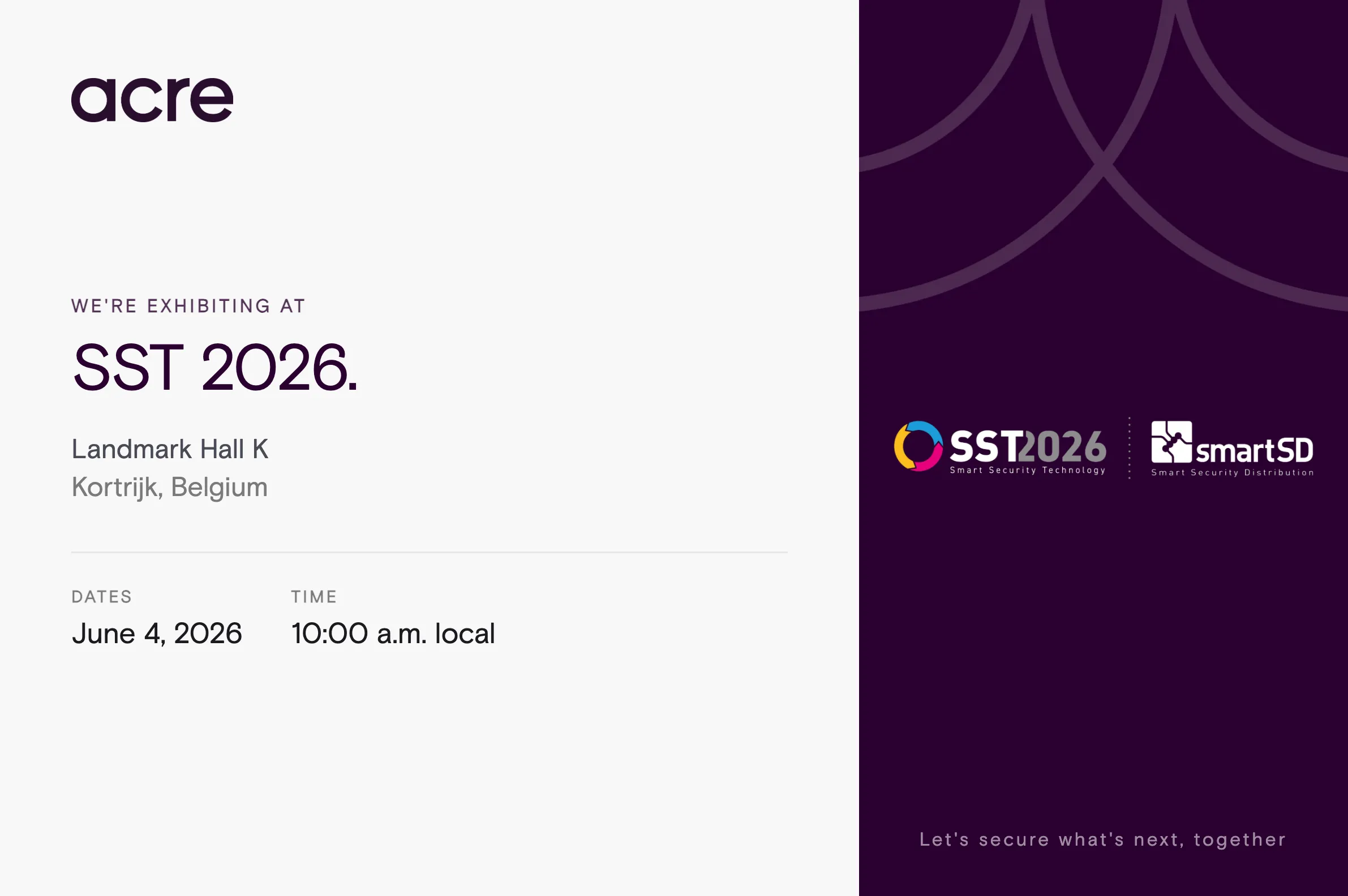 The SmartSD SST 2026 Event