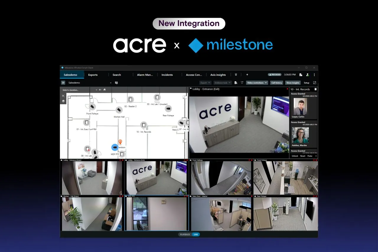 Access It! Now Works Hand-in-Hand with Milestone XProtect