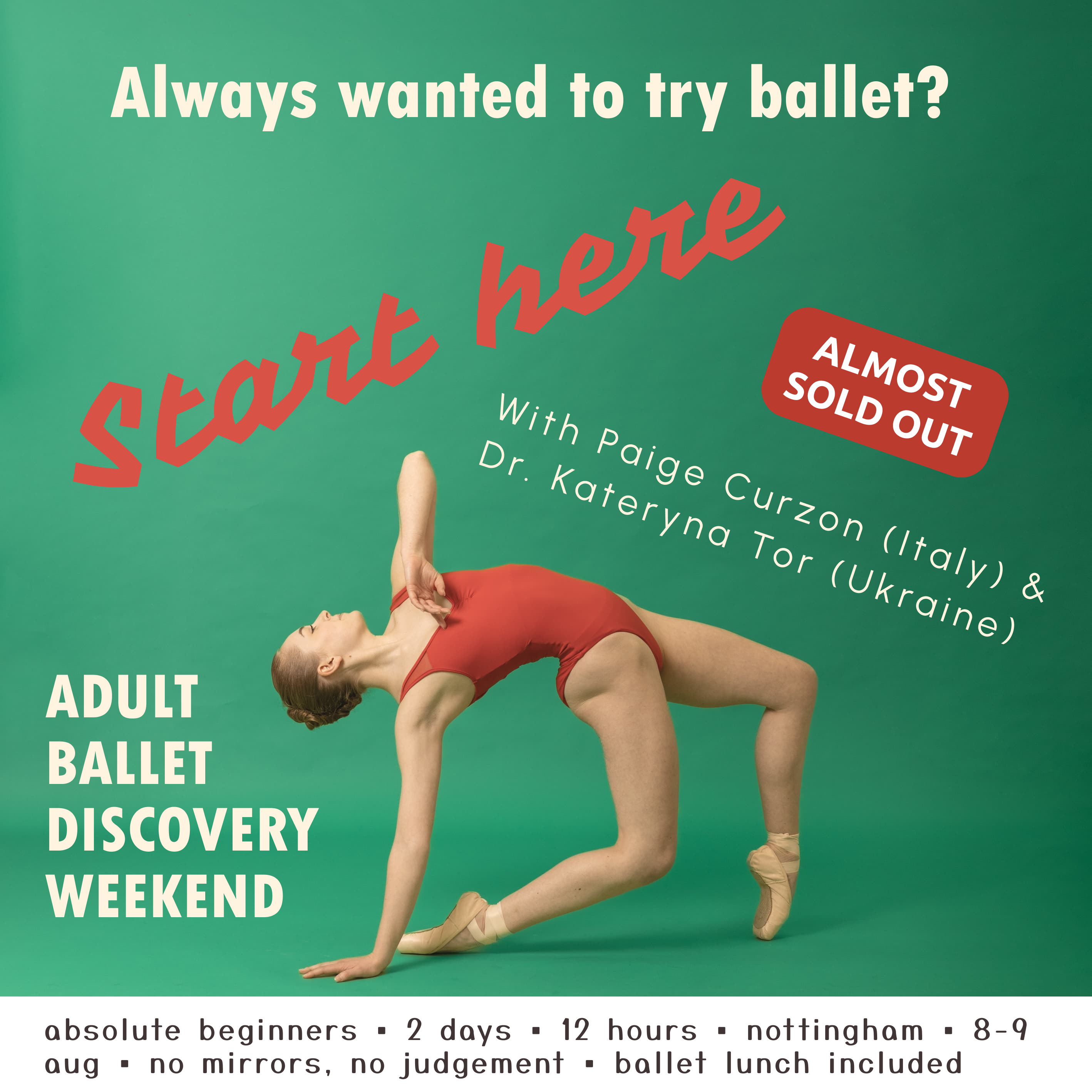 Adult Ballet Discovery Weekend Nottingham
