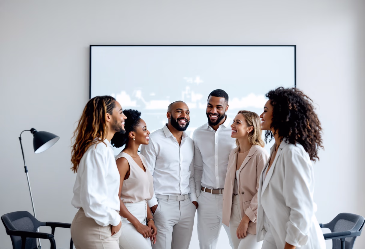 image of team discussion (for a hr tech)