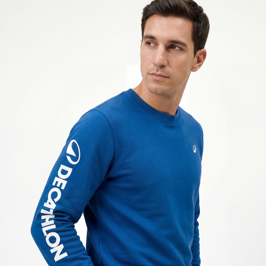 Sweat personnalisé avec logo brodé - projet Decathlon x Jatago