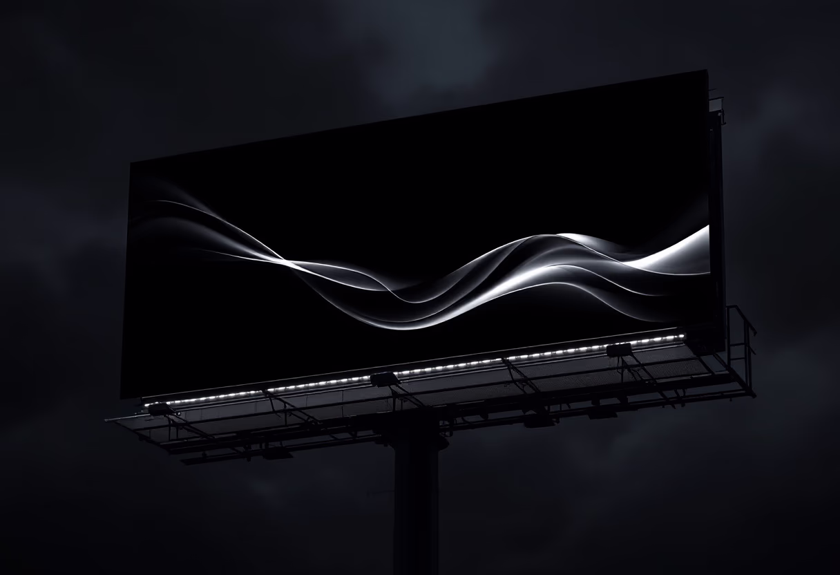 [digital project] image of a billboard showcasing a graphic design (for a graphic design studio)