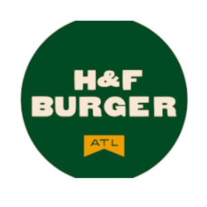 H&F Burger logo – neighborhood dining near Victorian Village Apartments in Marietta GA