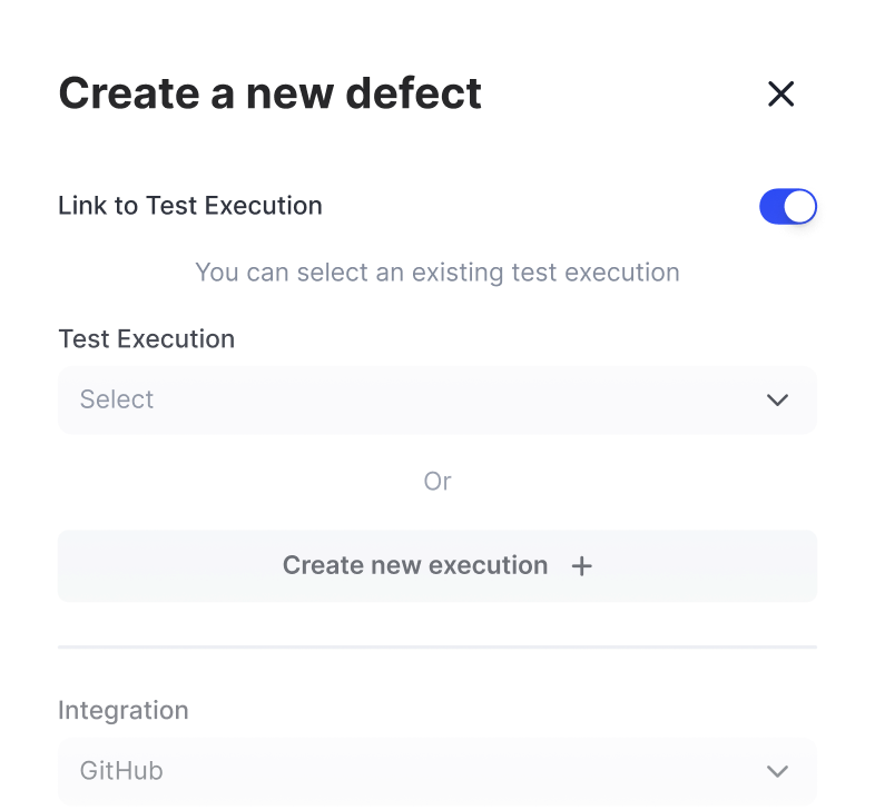 AI test case creation interface with a prompt to generate test cases for users not logging in with expired passwords, template dropdown set to text, and file upload area.