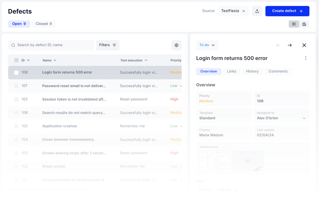 Configuration matrix showing operating systems vertically and browsers horizontally with Ubuntu 24.0 and Opera selected.