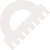 White protractor icon, representing angle measurement and geometry skills.