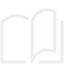 Icon of an open book symbolising reading, learning, and education.