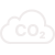CO₂ cloud icon symbolising chemical reactions and energy release.