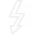 White lightning bolt icon representing electricity and electrical energy