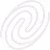White spiral icon symbolizing galaxy structure in astrophysics and cosmology