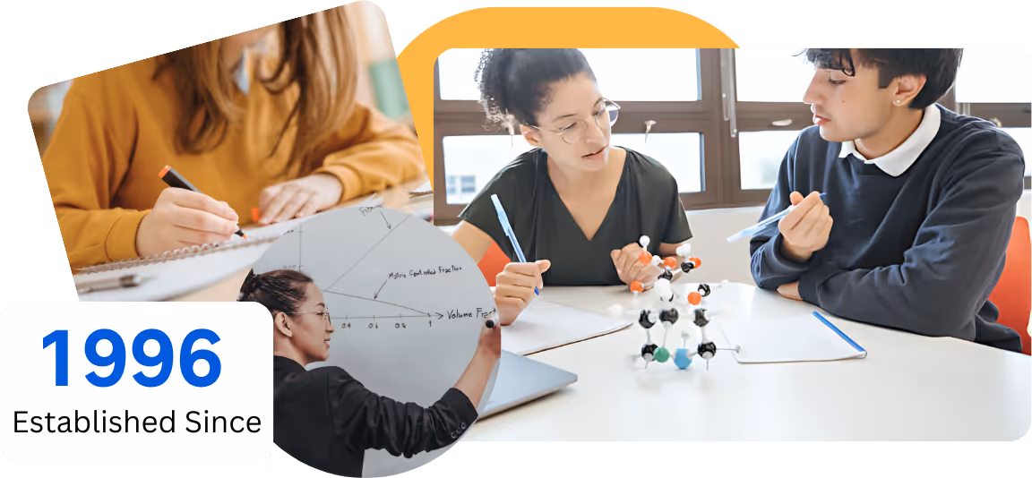 Students solving equations and exploring models in A-Level physics lessons