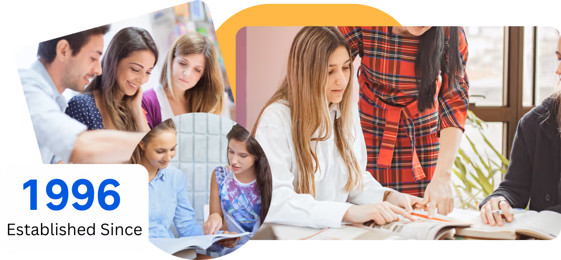 Students learning Italian through writing, teamwork, and discussion.