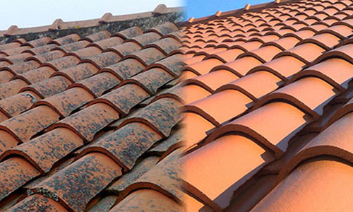 Image d'un toit entretenu et nettoyé.