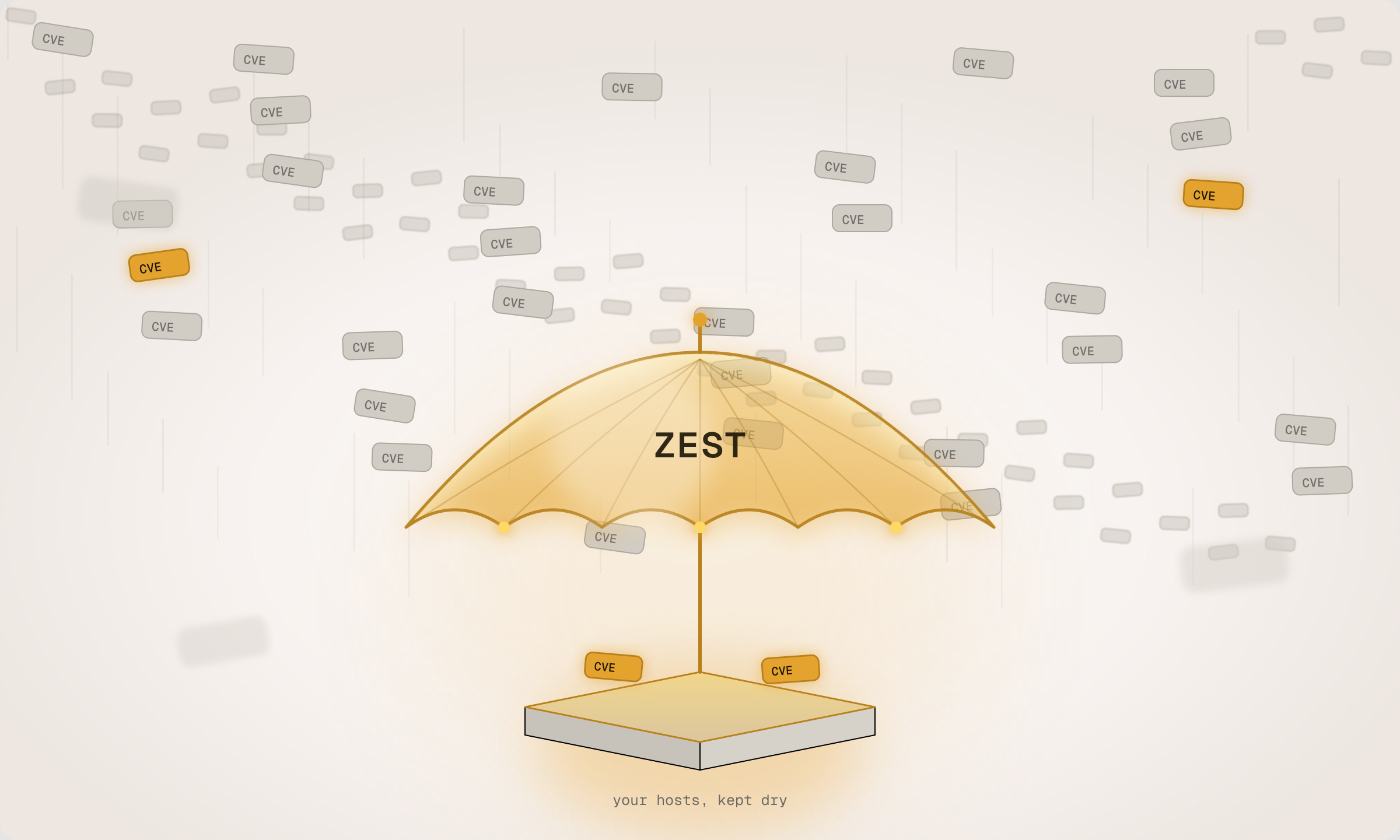 Zest over the flood: the noise runs off, the few that matter get through.