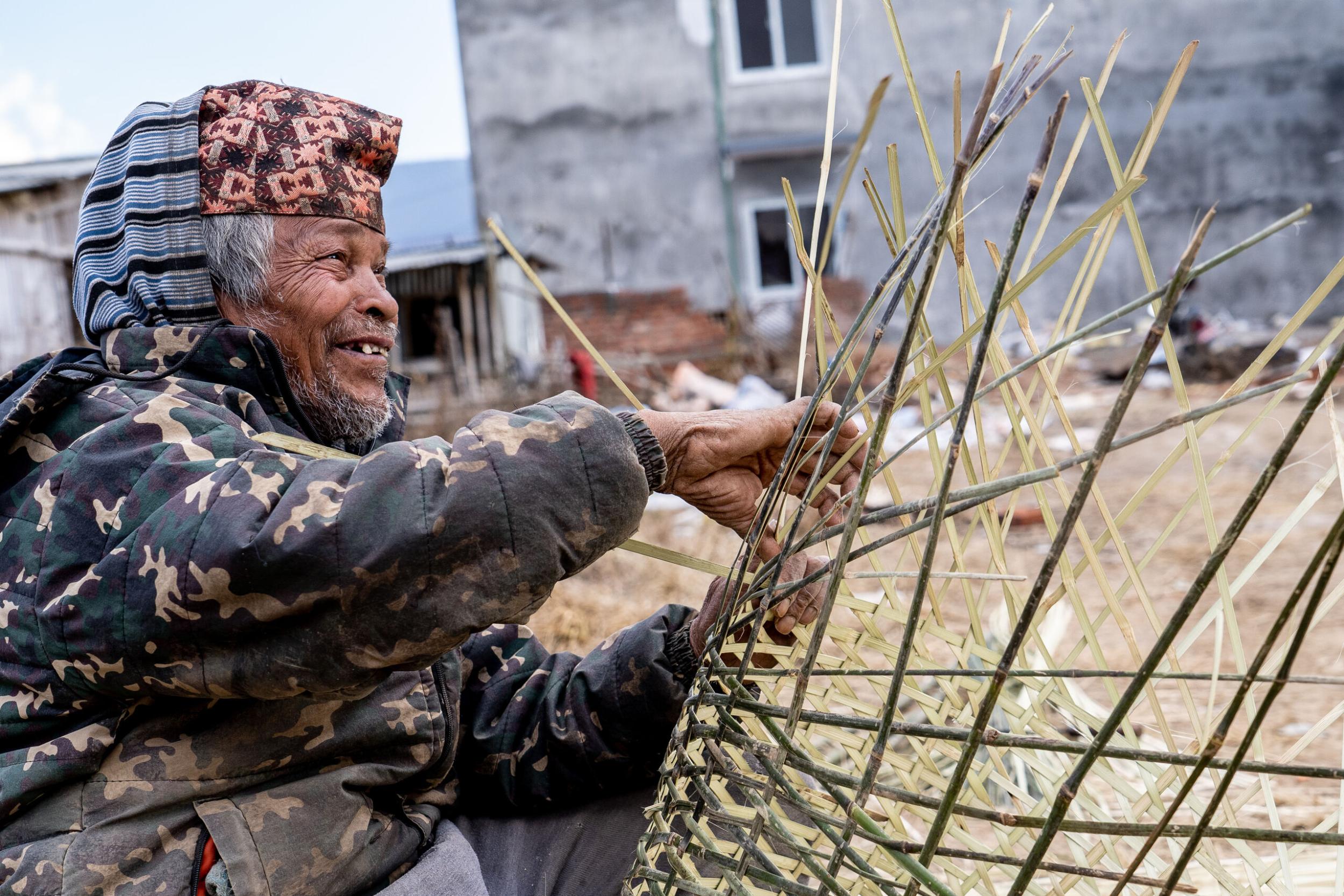 Mission workers in Nepal use traditional bamboo crafts to share the Gospel message. OM New Zealand